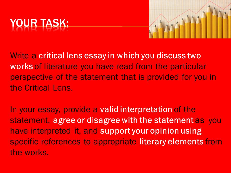 How to Write a Thesis Statement for a Critical Lens Essay